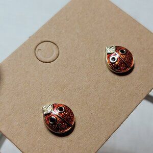 Ladybug Earrings - Vintage Avon